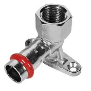 Коліно настінне 90° ВР Koer KQ.V2206F Press-Inox AISI 304 22x1/2" (KR6423) №1