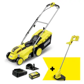 Акумуляторна газонокосарка LMO 18-33 Battery + LTR 18-25 Battery + Швидкозарядний комплект 18 В Karcher №1