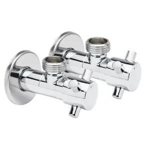 Кран шаровой для подключения сантехприборов Sanlux ST-301 - 1/2"x1/2" (SL2926) №1