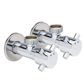 Кран шаровой для подключения сантехприборов Sanlux ST-301 - 1/2"x3/4" (SL2927) №1