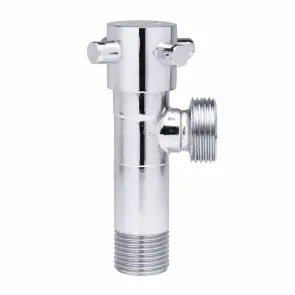 Кран шаровой для подключения сантехприборов Sanlux ST-301 - 1/2"x3/4" (SL2927) №2
