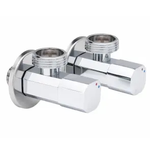 Кран шаровой для подключения сантехприборов Sanlux ST-501 - 1/2"x3/4" (SL2929) №1