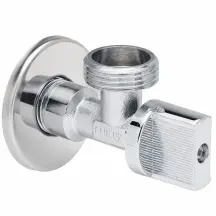 Кран шаровой для подключения сантехприборов Sanlux ST-80 - 1/2"x3/4" (SL2931)