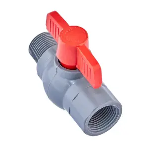 Кран шаровой Plamix PVM-3/4" FM PVC (PM0620) №1