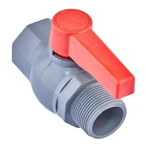 Кран шаровой Plamix PVM-1 1/4" FM PVC (PM0622) №1