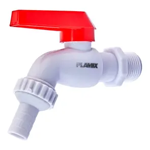 Пивной кран PVC (White+red) Plamix PVI-1/2" (PM0631) №2