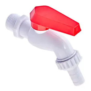 Пивной кран PVC (White+red) Plamix PVI-1/2" (PM0631) №3