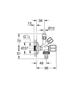 кутовий вентиль Grohe (22036000) №4