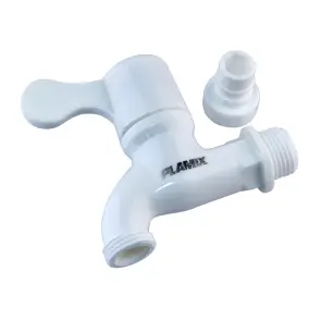 Кран для холодной воды PVC (White) Plamix PVS-1/2" (PM0632) №2