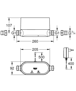 Інтелектуальний контролер води Grohe Sense Guard (22500LN0) №9