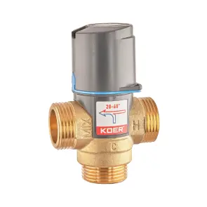 Клапан смесительный термостатический Koer KR.1268 - 1'' 20*C-60*C (KR5845) №2