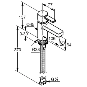 Змішув. д/умив. ZENTA хром,чорний №2