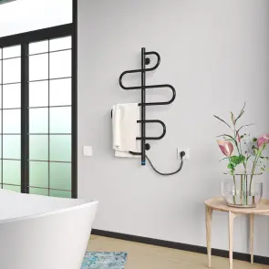 Рушникосушарка KOSSER Ліана 900х550 ЕLR рег. чорна №4