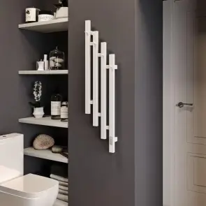 Полотенцесушитель KOSSER Стойка каскад 1100х280 ЕR тайм. белая №3