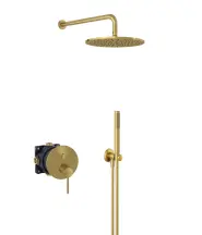 Комплект для душа 7in1 "Встроенные решения", брошенное золото (88011) KLUDI BOZZ