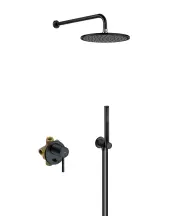 Комплект для душа 7in1 "Встроенные решения", черный мат KLUDI BOZZ