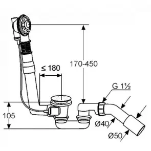 Сифон автомат Rotexa 2000 G 1 1/2 №2