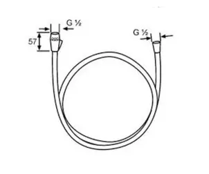 Шланг SuparaFlex 1250 мм ЭКО №2