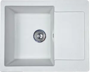Мойка кухонная Adamant Minimal, искусственный камень, прямоуголь., с крылом, 615х495х200мм, чаша - 1, врезная, Old stone №1