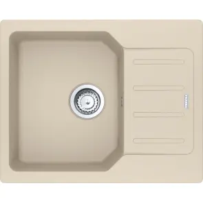 Мийка кухонна Franke City, Фраграніт, прямокутник, з крилом, 620х500х190мм, чаша - 1, врізна, оборотна, UCG 611-62, бежевий №2