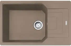 Мийка кухонна Franke Urban, Фраграніт, прямокутник, з крилом, 780х500х220мм, чаша - 1, врізна, оборотна, коландер в комплекті, UBG 611-78 XL, миндаль