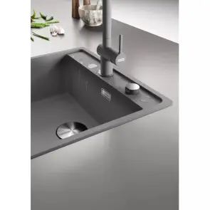 Комплект - мийка MRG 610-52 TL фраграніт, сірий сланець, 114.0716.704 і подрібнювач харч. відходів SLIM 50, 134.0715.098, вкл. Сифон №11