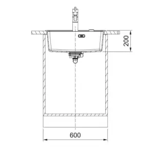 Комплект - мийка MRG 610-52 TL фраграніт, білий, 114.0668.820 і подрібнювач харч. відходів SLIM 50, 134.0715.098, вкл. Сифон №11