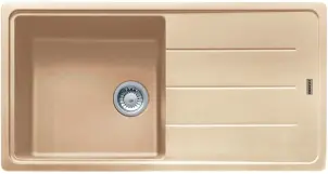 Мийка кухонна Franke Basis, фраграніт, прямокутник, з крилом, 970х500х200мм, чаша - 1, накладна, BFG 611-97, бежевий №2