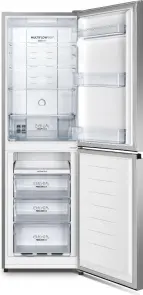 Холодильник з нижн. мороз. камерою Gorenje, 182х55х55см, 2 двері, 171(80)л, А+, NoFrost Plus, Зона св-ті, Сірий №3