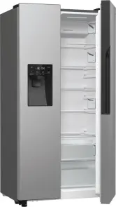 Холодильник SBS Gorenje, 179х70х92см, 2 двері, 376(190)л, А++, NF+, Інв., Зона св-ті, диспенсер, генератор льоду, Зовн. Диспл, нерж №3