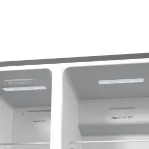 Холодильник SBS Gorenje, 179х70х92см, 2 двері, 376(190)л, А++, NF+, Інв., Зона св-ті, диспенсер, генератор льоду, Зовн. Диспл, нерж №6