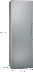 Холодильная камера Siemens, 186x60x65, 346л, 1дв., E, ST, нерж. №6