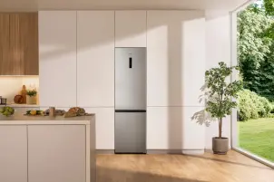 Холодильник з нижн. мороз. камерою Gorenje, 200х60х60см, 2 двері, 238(98)л, А+, NF+, Зона св-ті, Зовн. Дисп, сірий №3