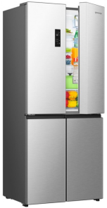 Холодильник SBS Gorenje, 190х65х80см, 4 двері, 311(149)л, А+, NoFrost+, Інвертор , Зона св-ті, Диспл, нерж №2