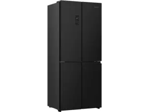 Холодильник SBS Gorenje, 190х65х80см, 4 двері, 286(149)л, А+, NoFrost+, Інвертор , Зона св-ті, Диспл, Чорний №1
