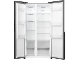 Холодильник SBS Gorenje, 179х62х92см, 2 двері, 345(186)л, А+, NF+, Інв., Зона св-ті, Зовн. Диспл, чорний №9