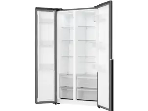 Холодильник SBS Gorenje, 179х62х92см, 2 двері, 345(186)л, А+, NF+, Інв., Зона св-ті, Зовн. Диспл, чорний №11