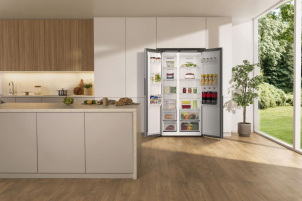 Холодильник SBS Gorenje, 179х62х91см, 2 двері, 347(197)л, А+, NF+, Інв., Зона св-ті, Зовн. Диспл, нерж №3