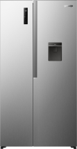 Холодильник SBS Gorenje, 179х62х91см, 2 двери, 344(197)л, А+, NF+, Инв., Зона св-ти, диспенсер, Снаруж. Диспл, нерж купить