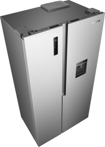 Холодильник SBS Gorenje, 179х62х91см, 2 двері, 344(197)л, А+, NF+, Інв., Зона св-ті, диспенсер, Зовн. Диспл, нерж №11