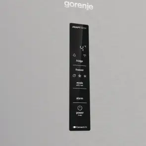 Холодильник з нижн. мороз. камерою Gorenje, 203х66х60см, 2 двері, 283(130)л, А+, Total NF, Зона св-ті, Інвертор, Зовн. Дисп, Wi-Fi, нерж №5