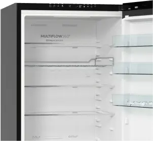 Холодильник з нижн. мороз. камерою Gorenje, 203х66х60см, 2 двері, 257(121)л, А+, NF+, Зона св-ті, Інвертор, Внутр. Дисп, Wi-Fi, Чорний №5