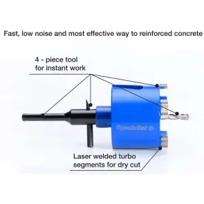 Коронка по бетону со сверлом и держателем Specialist+ 68 mm №2