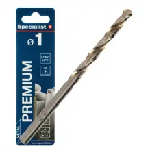 Сверло по металлу Specialist+ PREMIUM 1,0мм, наб. 3 шт