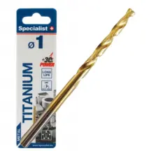 Сверло по металлу Specialist+ TITAN 1,0мм, наб. 2 шт