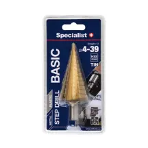 Сверло по металлу ступенчатое Specialist+ BASIC 4-39 мм