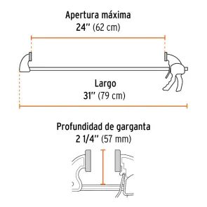 Струбцина триггерная, 75кг, 620мм №2