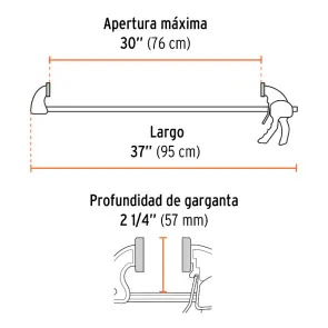 Струбцина тригерна, 75кг, 760мм №2