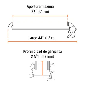Струбцина триггерная, 75кг, 910мм №2