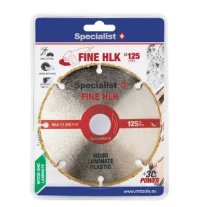 Диск отрезной мультиматериал Specialist+ Fine HLK 125x22 №1